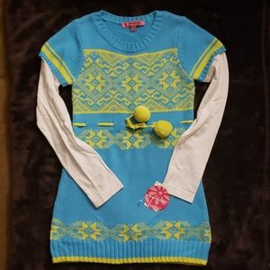 Girls long-sleeved sweater/dress